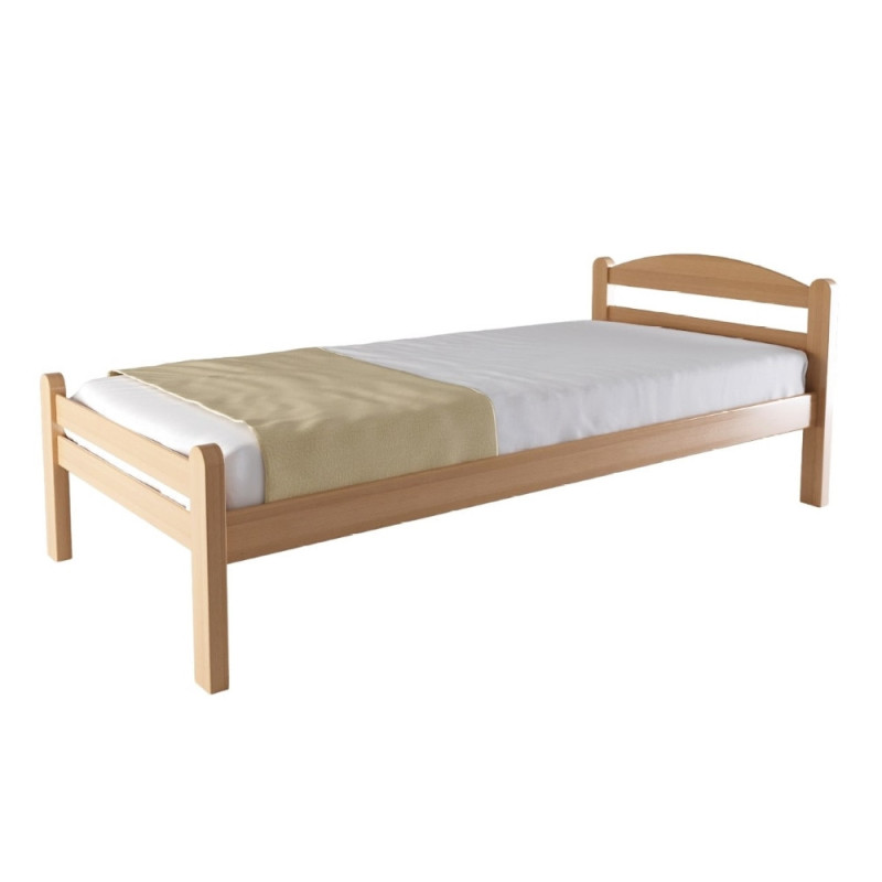 Classic style solid beech wood bed with slatted base (#309)