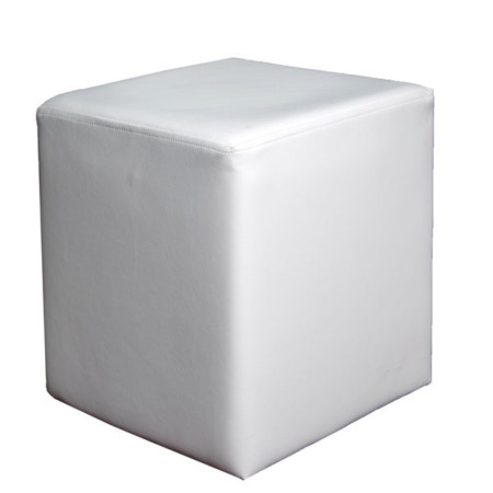 Cube pouf in artifical leather or fabric (#1324)