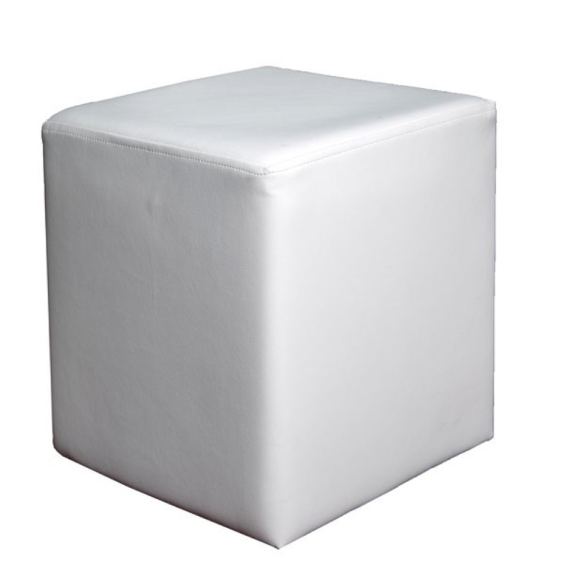 Cube pouf in artifical leather or fabric (#1324)