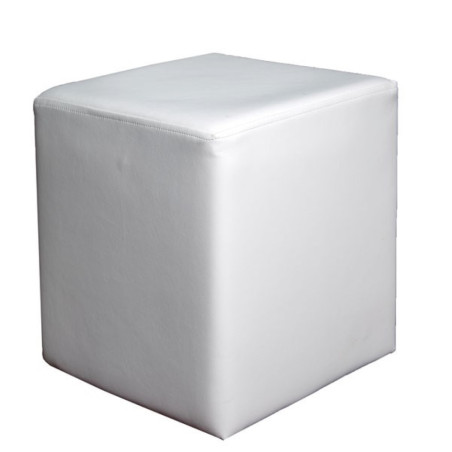 Cube pouf in artifical leather or fabric (#1324)