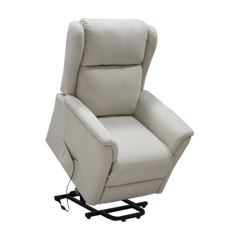 Fabric-upholstered relax chair with lean-forward feature (#2091)