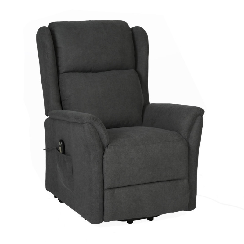 Fabric-upholstered relax chair with lean-forward feature (#2091)