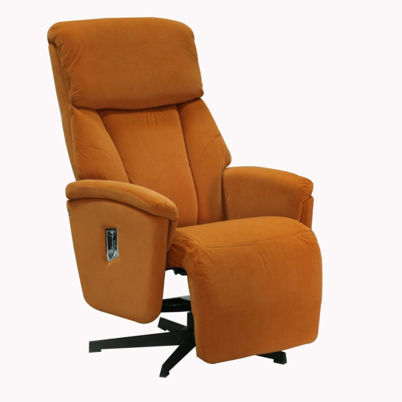 Elegant armchair made of velvet with a relax function (#2109)