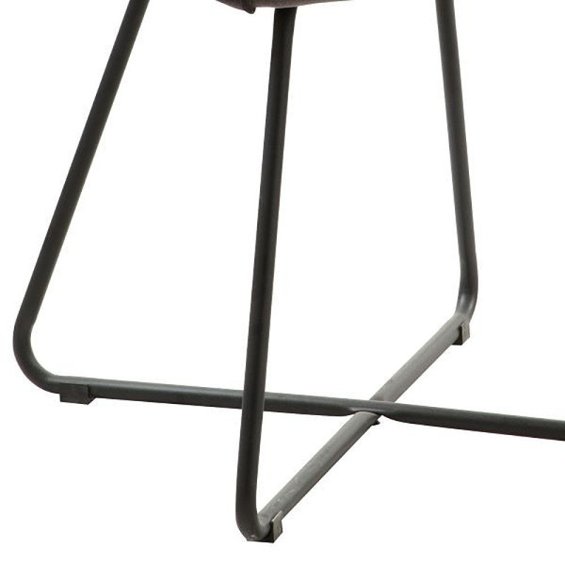 Upholstered dining chair with quilted back (#2202)