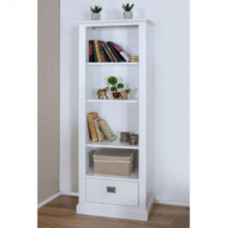 Cube cabinet with soft-close drawer and four shelves (#2272)