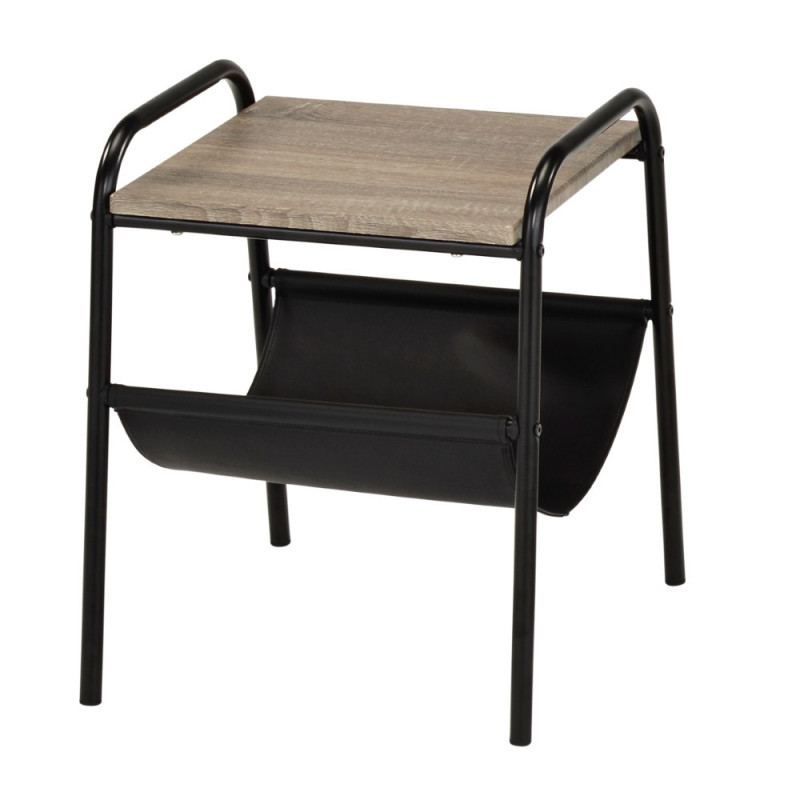 Coffee table in black and dark sonoma color (#2570)