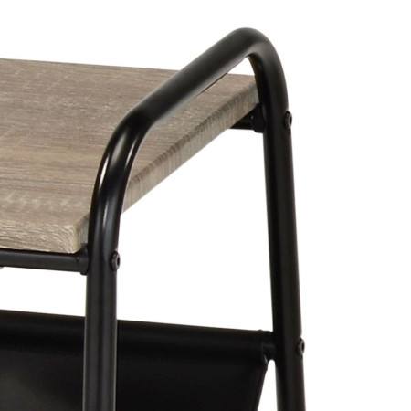 Coffee table in black and dark sonoma color (#2570)