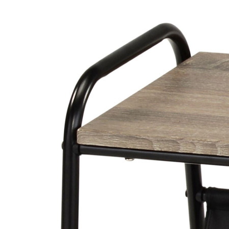 Coffee table in black and dark sonoma color (#2570)