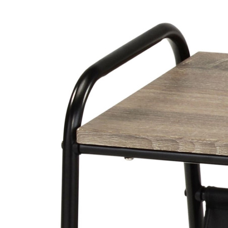 Coffee table in black and dark sonoma color (#2570)