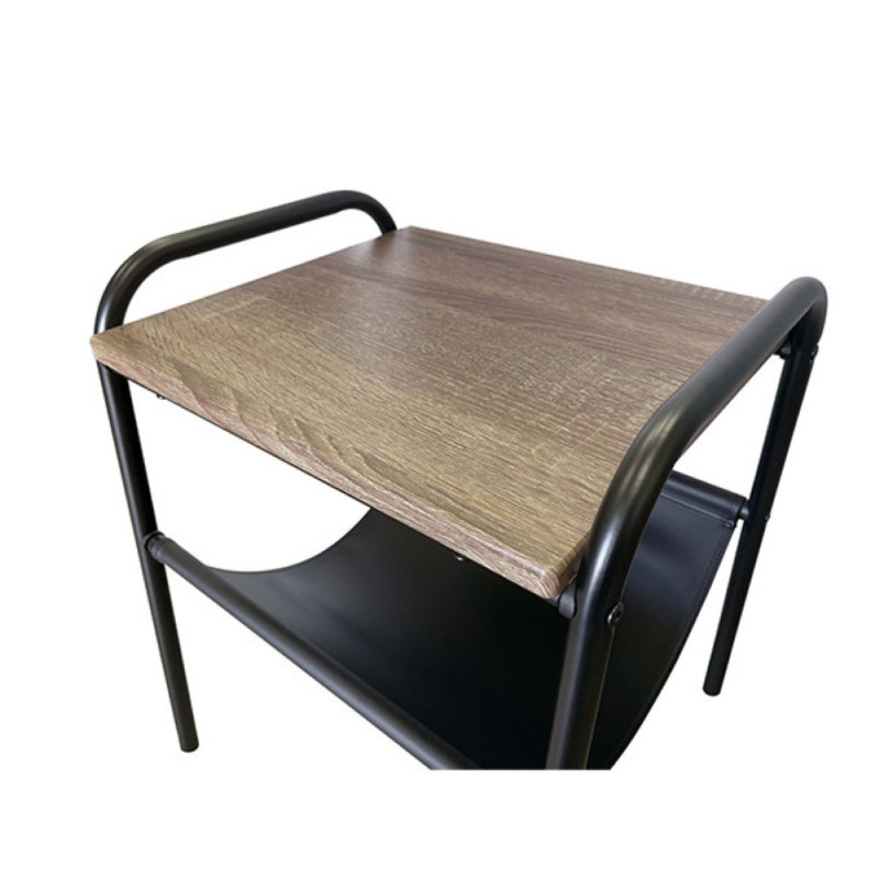 Coffee table in black and dark sonoma color (#2570)
