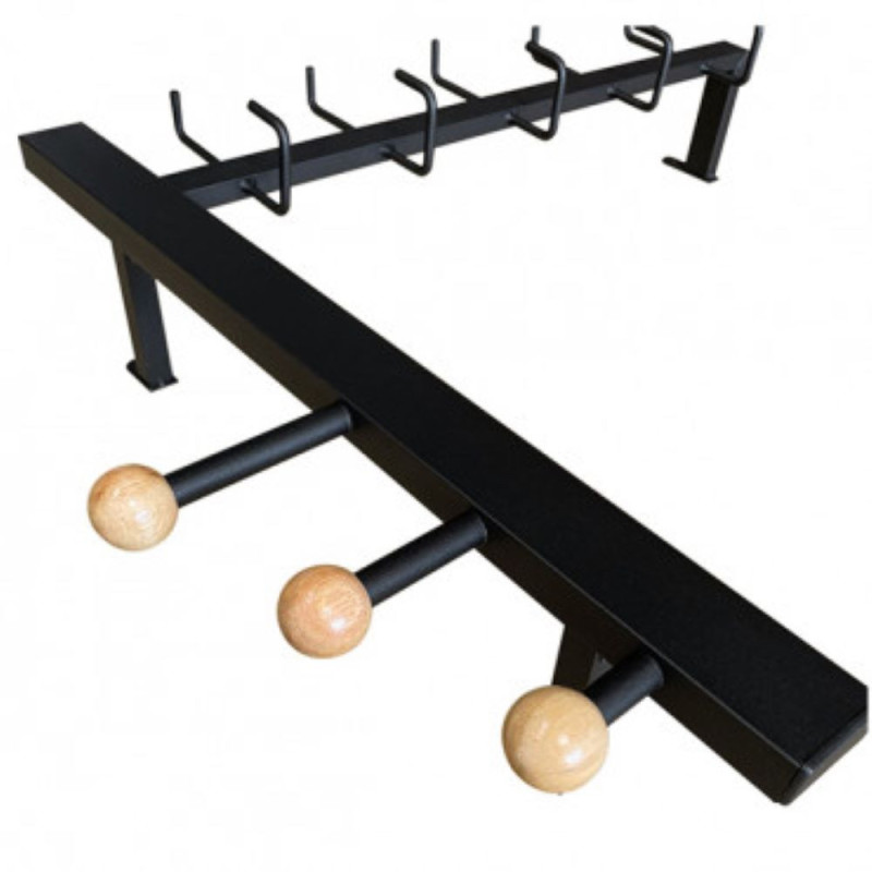 Wall hanger made of two bars and out of steel (#2578)