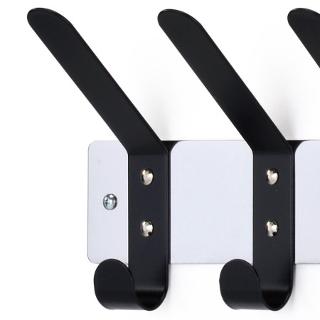 Modern wall hanger in combination of black and silver colour (#2579)