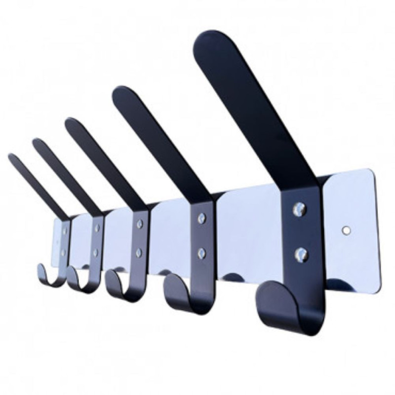 Modern wall hanger in combination of black and silver colour (#2579)