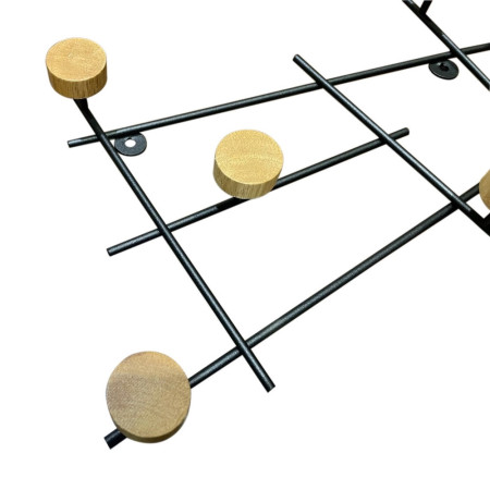 Wall hanger in a combination of black and natural (#2580)