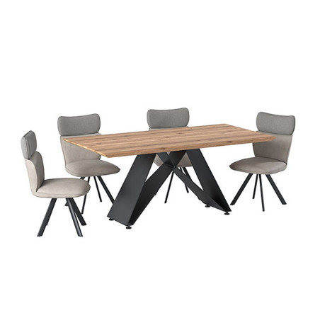 Rustic table top with a Swiss edge (#2598)