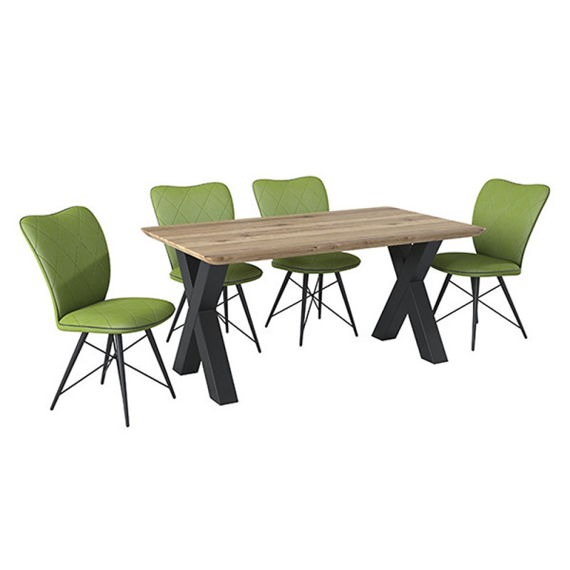 Rustic table top with a Swiss edge (#2598)