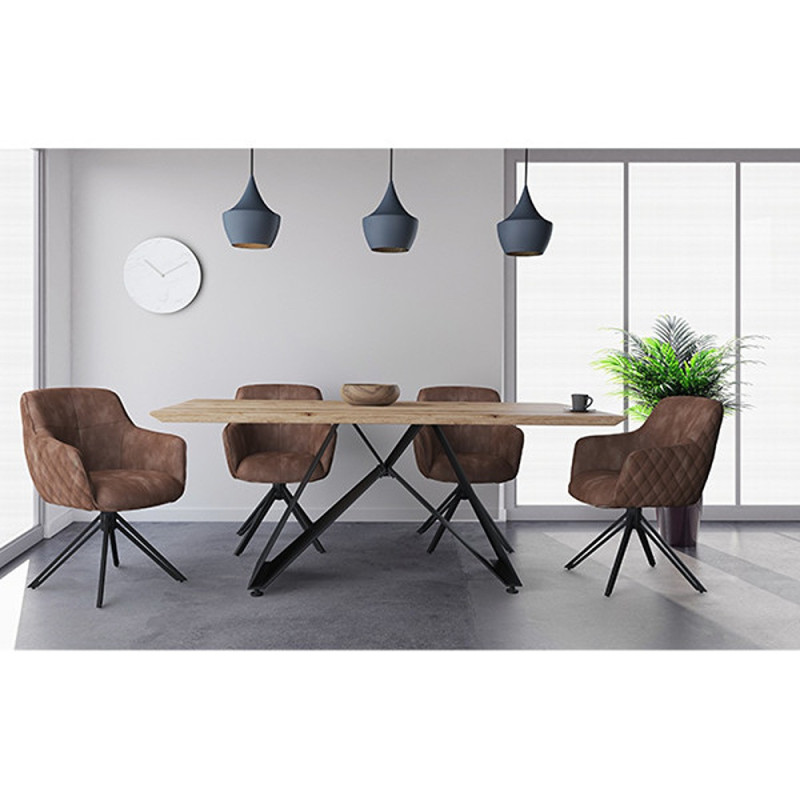 Rustic table top with a Swiss edge (#2598)