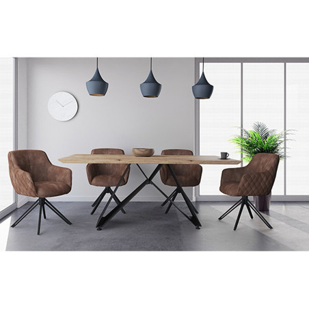 Rustic table top with a Swiss edge (#2598)