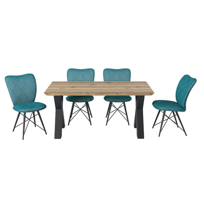 X-shaped metallic table legs (#2601)