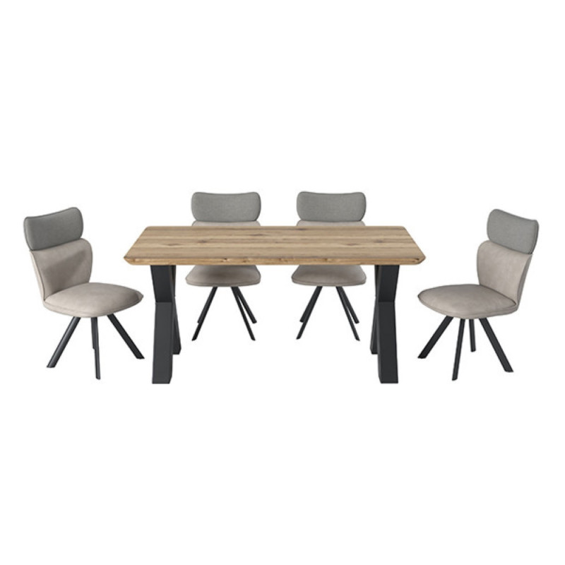 X-shaped metallic table legs (#2601)