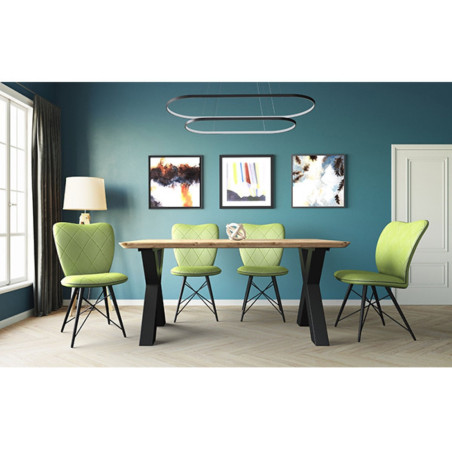 X-shaped metallic table legs (#2601)