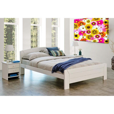Comfortable bed in white color (#2989)