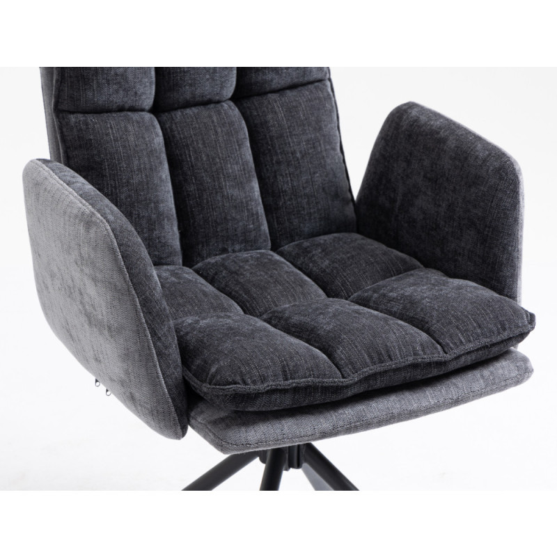 Modern rotatable dining chair with snug armrests (#3066)