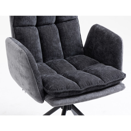 Modern rotatable dining chair with snug armrests (#3066)