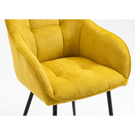 Dining chair with built-in armrests (#3106)