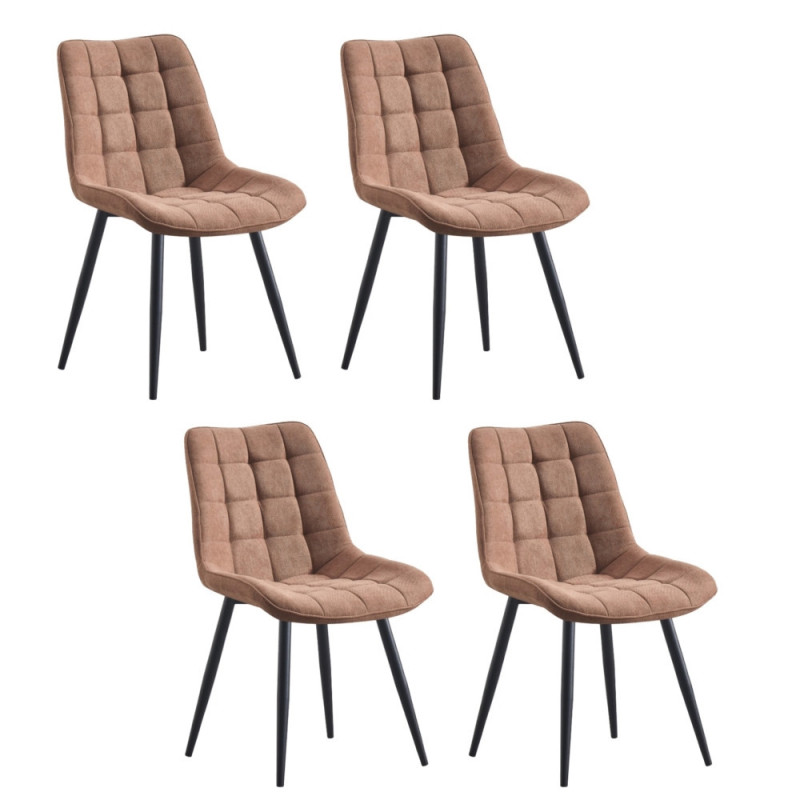 Elegant dining chair with quilted upholstery (#3129)