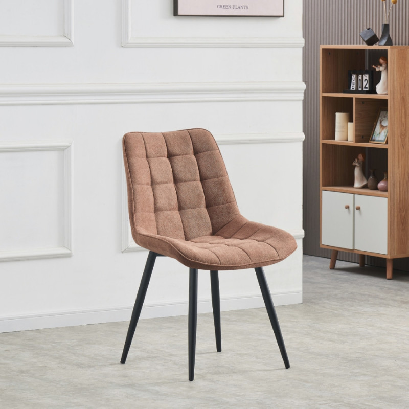 Elegant dining chair with quilted upholstery (#3129)