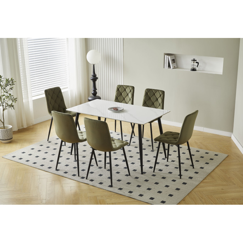Ceramic dining table available in multiple sizes (#3174)