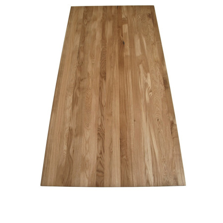 Solid oak table top with natural grain (#3313)