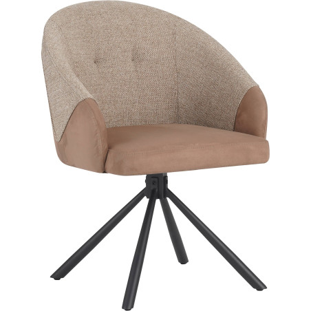 Upholstered dining chair with swivel function (#3364)