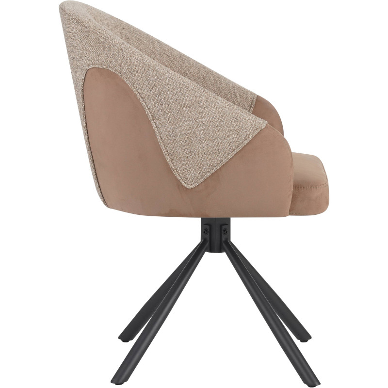Upholstered dining chair with swivel function (#3364)