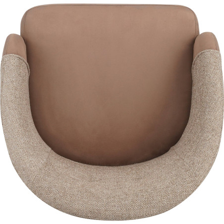 Upholstered dining chair with swivel function (#3364)