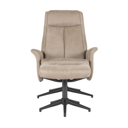 Upholstered and rotating recliner with footrest (#3375)
