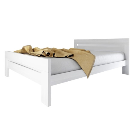 Classic bed made of solid beech wood (#3395)