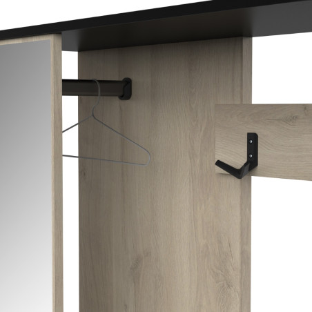 Hallway stand with built-in mirror (#3403)