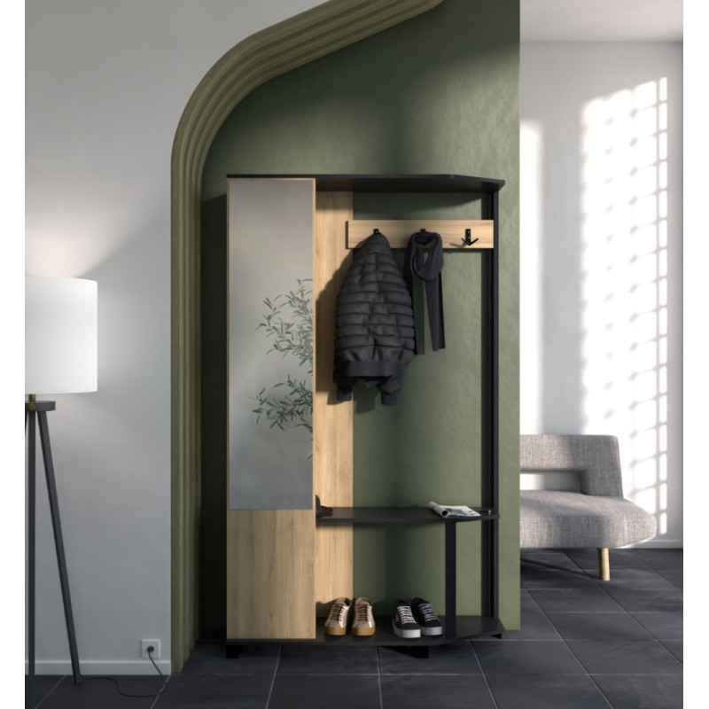 Hallway stand with built-in mirror (#3403)