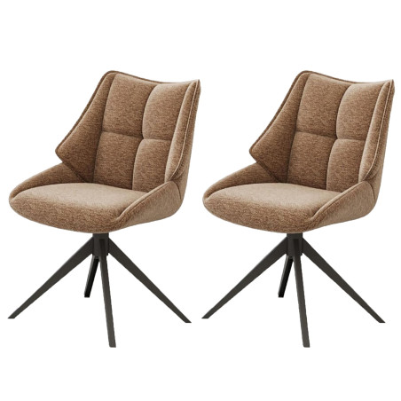 Upholstered dining chair with swivel function (#3429)