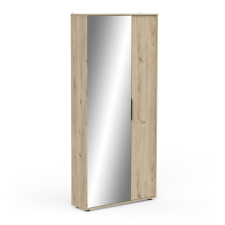 Spacious shoe cabinet with built-in mirror (#3432)