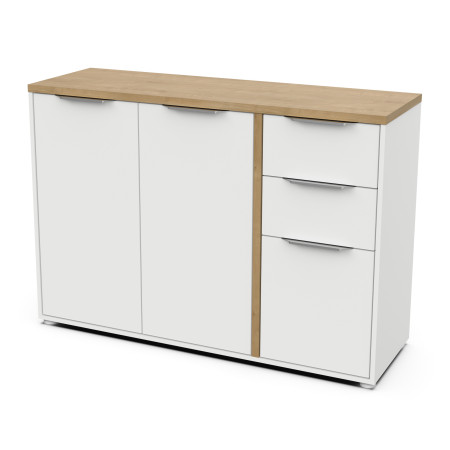 Sideboard in white and brown color (#3478)