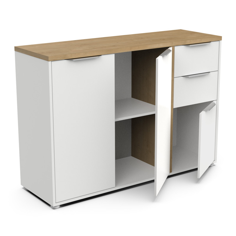 Sideboard in white and brown color (#3478)