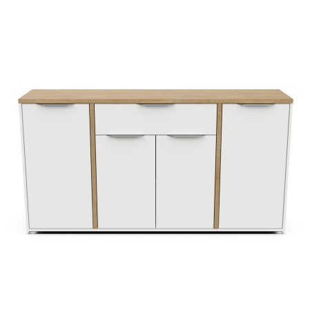 Large sideboard in white and brown color (#3479)