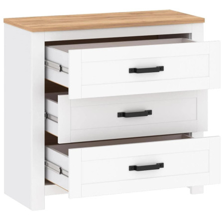 Modern sideboard with three identical drawers (#3490)