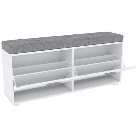 Shoe cabinet with upholstered top (#3520)