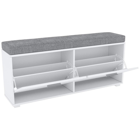 Shoe cabinet with upholstered top (#3520)