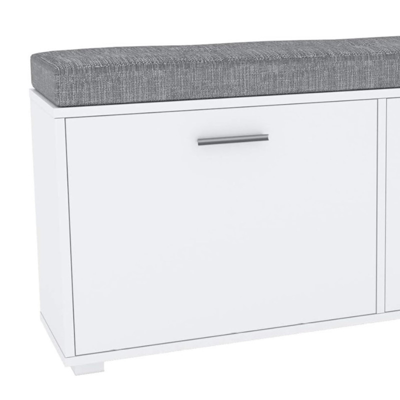 Shoe cabinet with upholstered top (#3520)