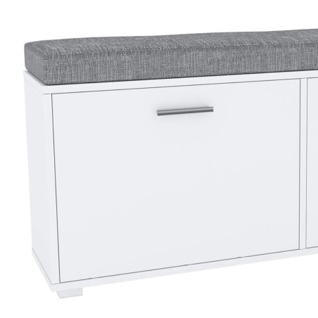 Shoe cabinet with upholstered top (#3520)